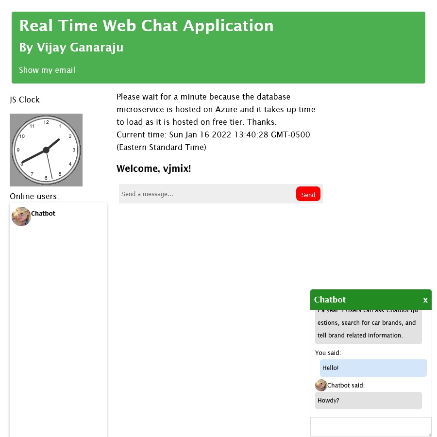 Live Chat Web App
