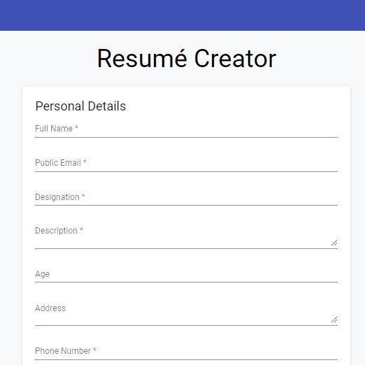 Resume Genrator